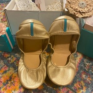 Tieks - Champagne Gold 9 BNIB